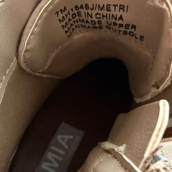 MIA Light Tan Suede Ankle Booties - Picture 5 of 5